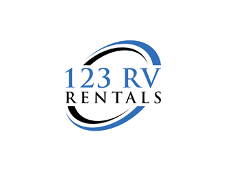 123 RV RENTALS logo design by johana