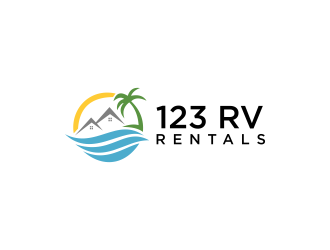 123 RV RENTALS logo design by RIANW