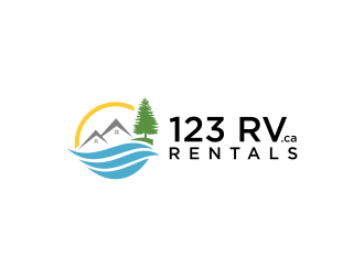 123 RV RENTALS logo design by RIANW