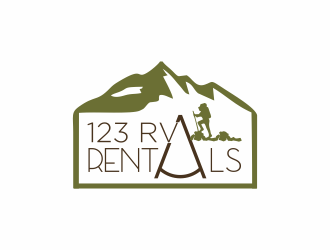 123 RV RENTALS logo design by Mahrein