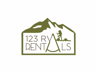 123 RV RENTALS logo design by Mahrein