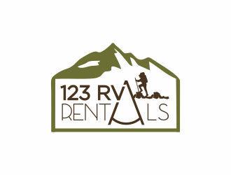 123 RV RENTALS logo design by Mahrein