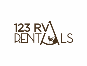 123 RV RENTALS logo design by Mahrein