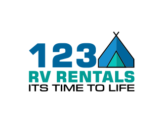 123 RV RENTALS logo design by meliodas