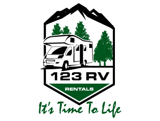 123 RV RENTALS logo design by torresace