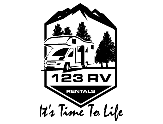 123 RV RENTALS logo design by torresace