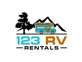 123 RV RENTALS logo design by done