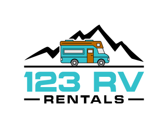 123 RV RENTALS logo design by done