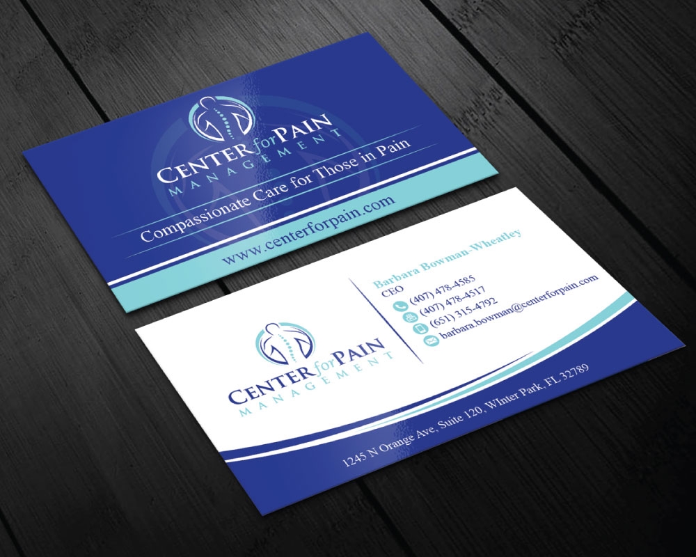 Center for Pain Management logo design by Boomstudioz