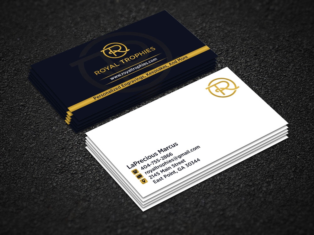 Royal Trophies logo design by ManishKoli