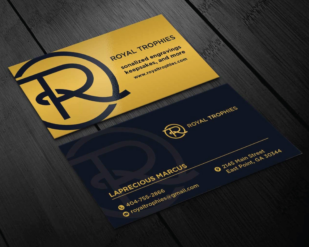 Royal Trophies logo design by Boomstudioz