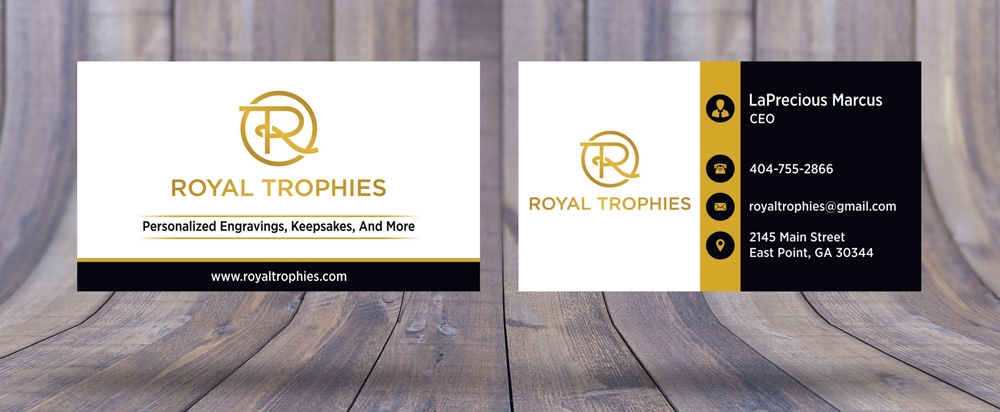 Royal Trophies logo design by ManishKoli