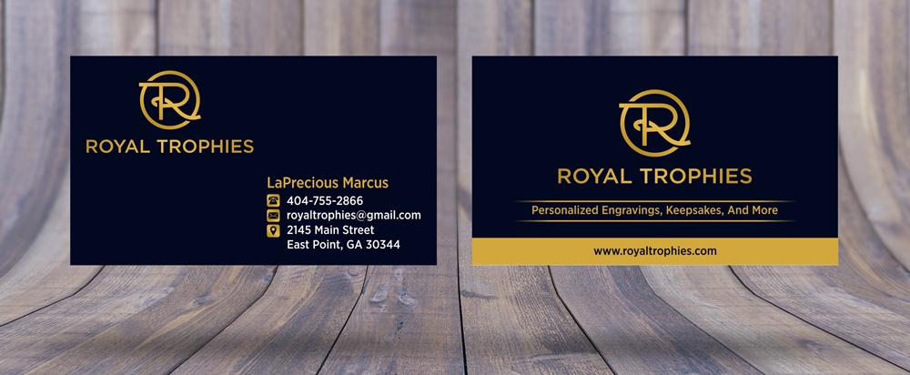 Royal Trophies logo design by ManishKoli