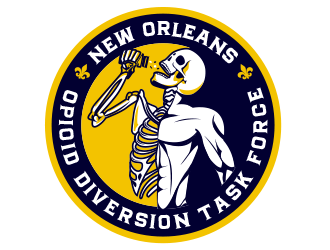 New Orleans Opioid Diversion Task Force  logo design by schiena