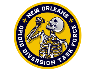 New Orleans Opioid Diversion Task Force  logo design by schiena