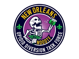 New Orleans Opioid Diversion Task Force  logo design by DreamLogoDesign