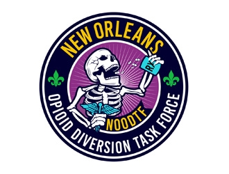 New Orleans Opioid Diversion Task Force  logo design by DreamLogoDesign