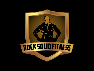 Rock Solid Fitness  logo design by Kruger