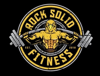 Rock Solid Fitness  logo design by gogo