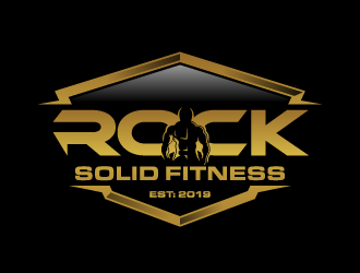 Rock Solid Fitness  logo design by torresace