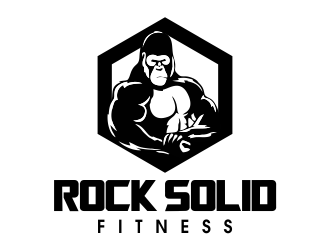 Rock Solid Fitness  logo design by JessicaLopes