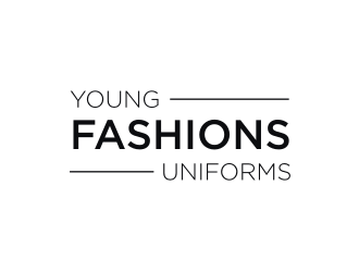 Young Fashions Uniforms logo design by kevlogo