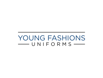 Young Fashions Uniforms logo design by RIANW