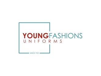 Young Fashions Uniforms logo design by naldart