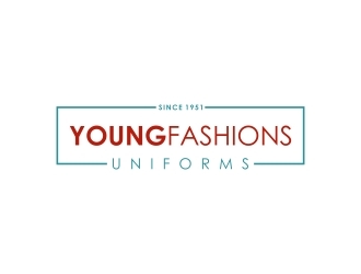 Young Fashions Uniforms logo design by naldart