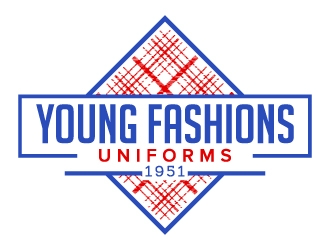 Young Fashions Uniforms logo design by jaize