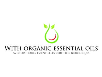 With organic essential oils - Avec des  huiles essentielles  certifiées  biologiques logo design by jetzu