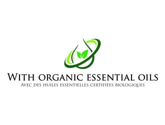 With organic essential oils - Avec des  huiles essentielles  certifiées  biologiques logo design by jetzu