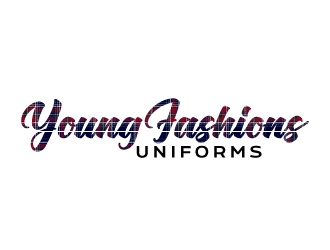 Young Fashions Uniforms logo design by ElonStark