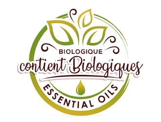 With organic essential oils - Avec des  huiles essentielles  certifiées  biologiques logo design by MAXR