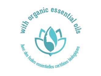 With organic essential oils - Avec des  huiles essentielles  certifiées  biologiques logo design by cikiyunn