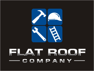   Flat  Roof company  logo design by bunda_shaquilla