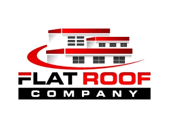   Flat  Roof company  logo design by jaize