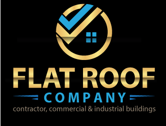   Flat  Roof company  logo design by Muhammad_Abbas