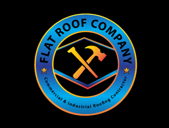   Flat  Roof company  logo design by ZQDesigns