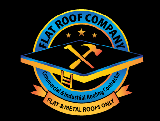   Flat  Roof company  logo design by ZQDesigns