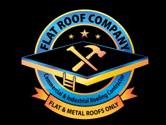   Flat  Roof company  logo design by ZQDesigns