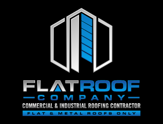   Flat  Roof company  logo design by torresace