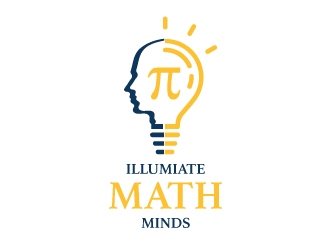 illuminate MATH minds logo design by designbyorimat