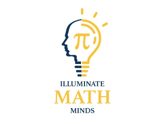 illuminate MATH minds logo design by designbyorimat