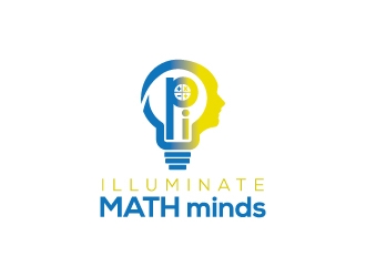 illuminate MATH minds logo design by keptgoing