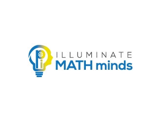 illuminate MATH minds logo design by keptgoing