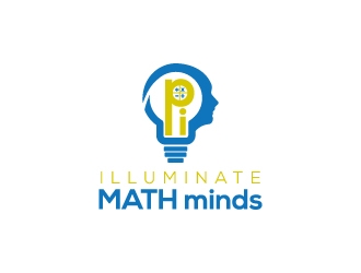 illuminate MATH minds logo design by keptgoing