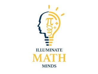 illuminate MATH minds logo design by designbyorimat