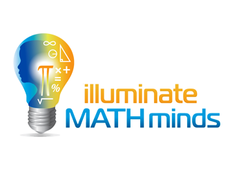 illuminate MATH minds logo design by megalogos