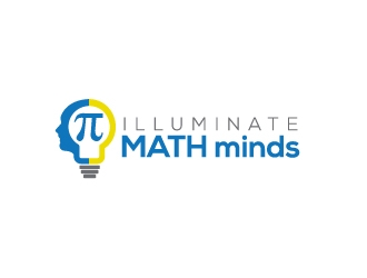 illuminate MATH minds logo design by keptgoing